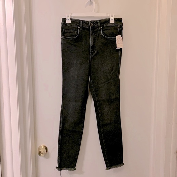 Free People Other - Free People High Rise Fringe Jeans size 30 NWT